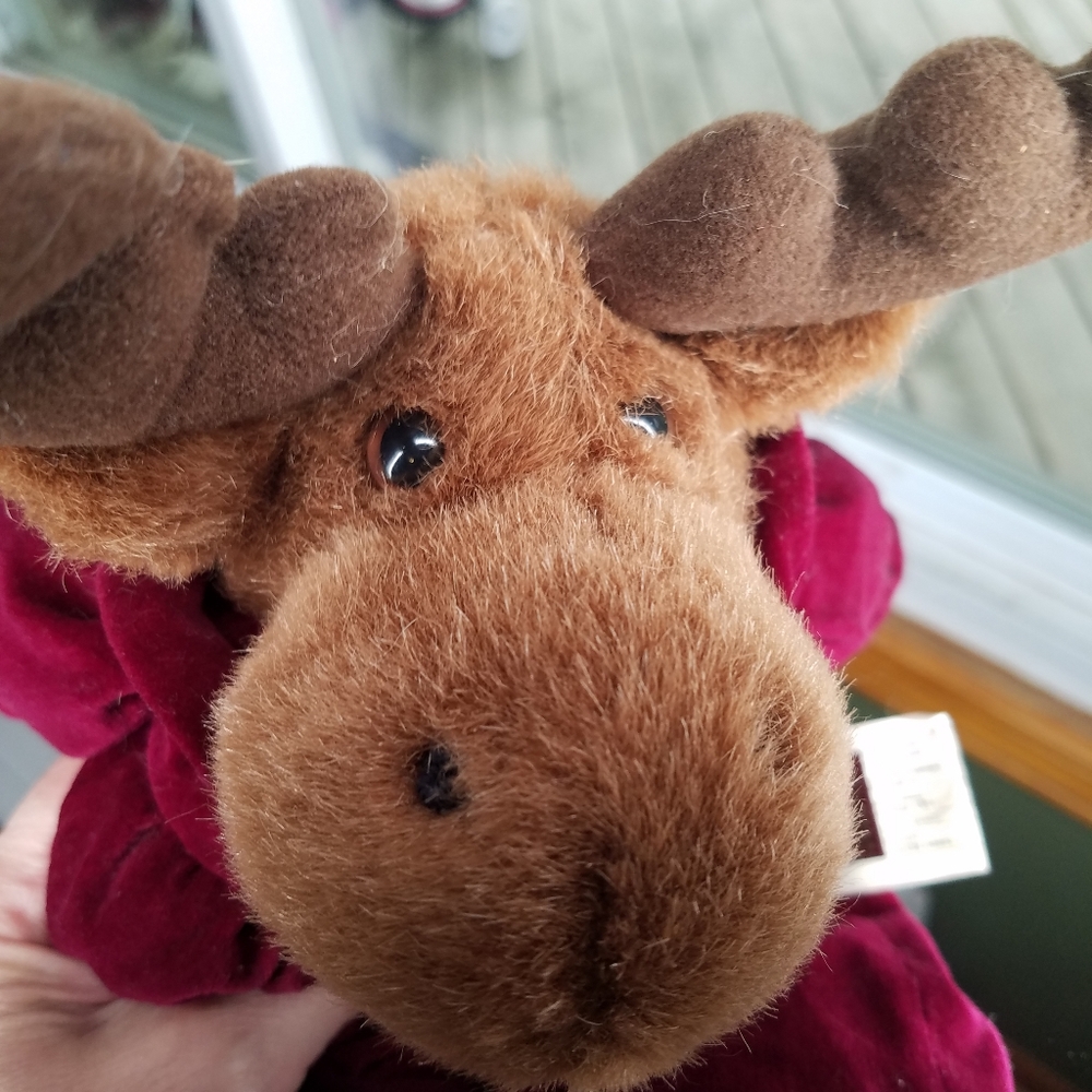 Pacifix 18" Moose Plush Stuffed Purple velvet